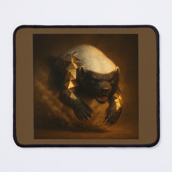 Item preview, Honey Badger – Unbreakable Charge Wildlife Art designed and sold by GeoWild Designs.