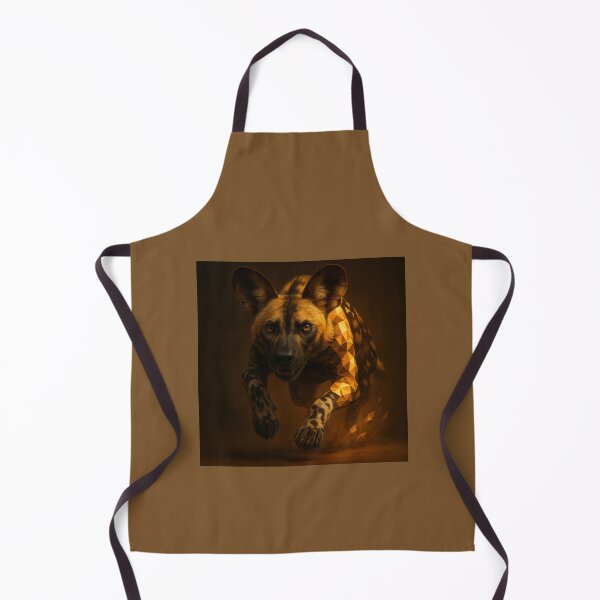 Item preview, African Wild Dog – Patternburst Power Lunge Wildlife Art designed and sold by GeoWild Designs.