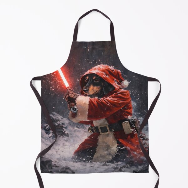 Item preview, Santa Paws of the Dark Side – Sci-Fi Christmas Dog designed and sold by anniejunoaxie.