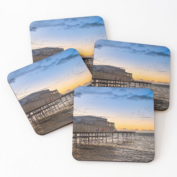 Item preview, Aberystwyth Sunset with a Starling Murmuration designed and sold by VnGphoto.