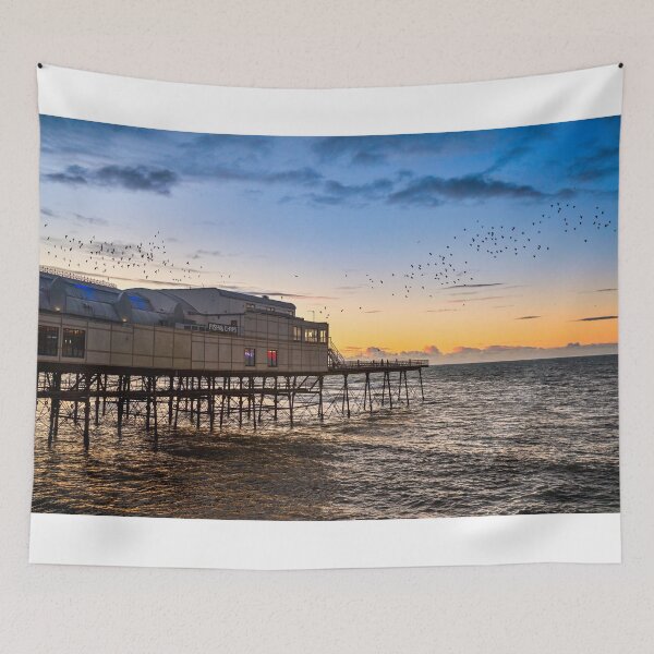 Item preview, Aberystwyth Sunset with a Starling Murmuration designed and sold by VnGphoto.