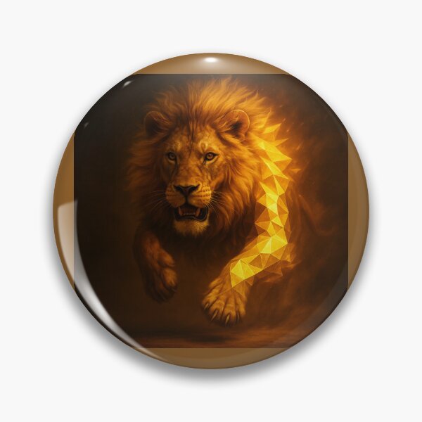 Item preview, Lion – Solar Charge Power Pounce Wildlife Art designed and sold by GeoWild Designs.