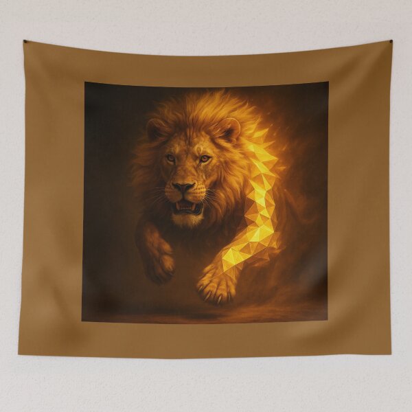 Item preview, Lion – Solar Charge Power Pounce Wildlife Art designed and sold by GeoWild Designs.