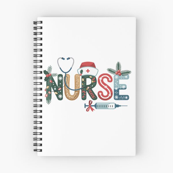 Item preview, Christmas Nurse Typography – Festive Holiday Design for Nurses designed and sold by SoftStyleStudio ⭐⭐⭐.
