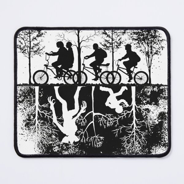 Item preview, Upside Down World Bike Silhouette – Retro Sci-Fi Horror Inspired Design designed and sold by Trendy Art.