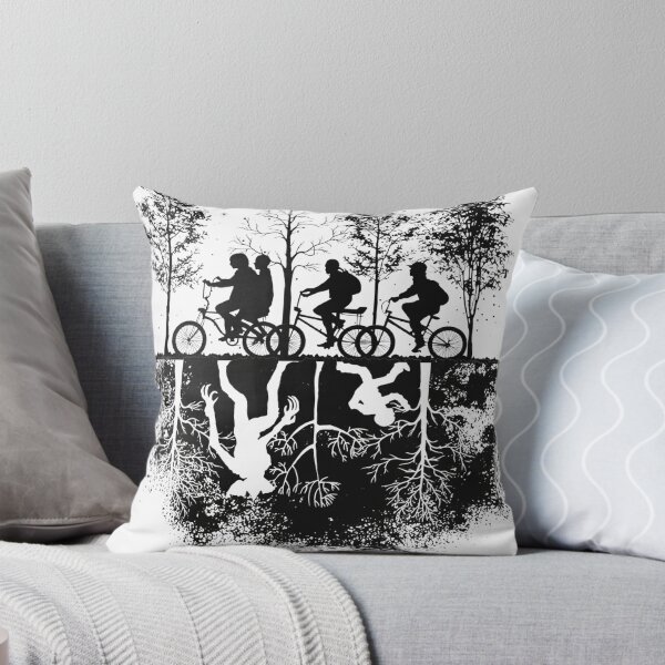 Item preview, Upside Down World Bike Silhouette – Retro Sci-Fi Horror Inspired Design designed and sold by Trendy Art.