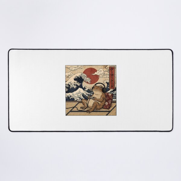 Item preview, Vintage Retro Japanese Art - Great Wave Gamer Toad designed and sold by Mason-Pride.