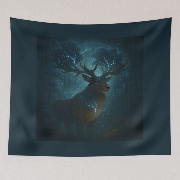 Item preview, Elk – Spirit of the Stormroot Thunder Trees Wildlife Art designed and sold by GeoWild Designs.