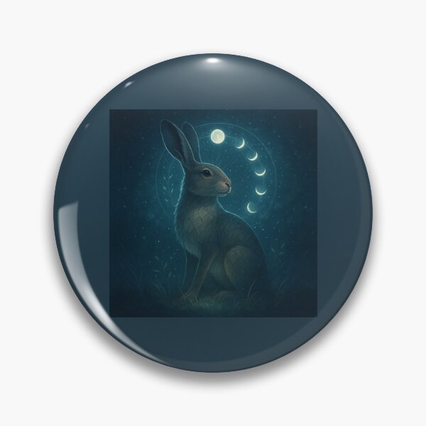 Item preview, Hare – Mother Moonwild of the Lunar Grove Wildlife Art designed and sold by GeoWild Designs.