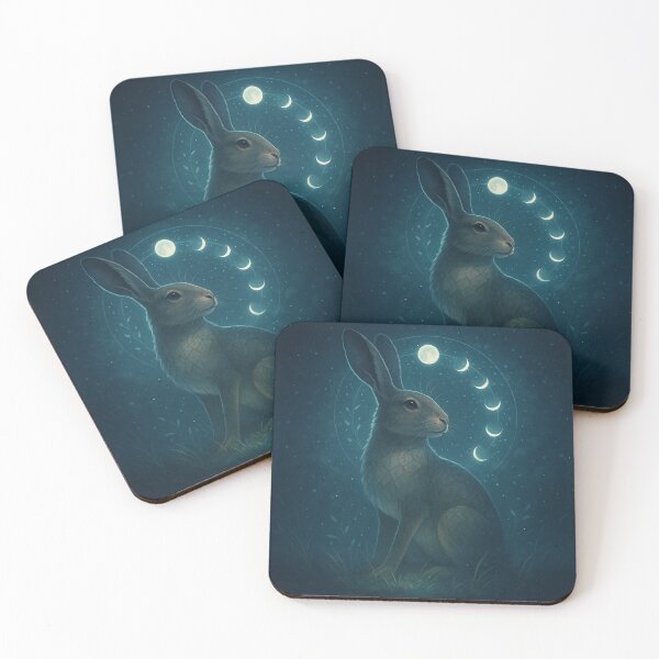 Item preview, Hare – Mother Moonwild of the Lunar Grove Wildlife Art designed and sold by GeoWild Designs.