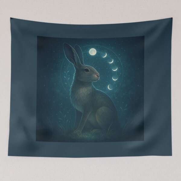 Item preview, Hare – Mother Moonwild of the Lunar Grove Wildlife Art designed and sold by GeoWild Designs.
