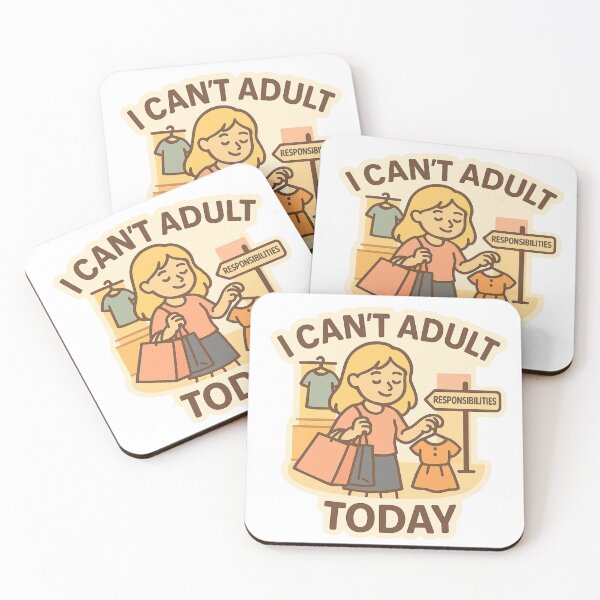 Item preview, I Can't Adult today Blond girl Shopper designed and sold by DivinelyAligned8.