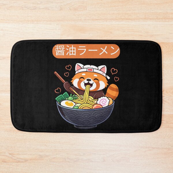 Item preview, Panda Eating Shuyo Ramen 醤油ラーメン Kawaii Neko Japanese Noodles Anime Lovers designed and sold by Miumed.