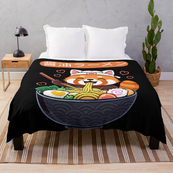 Item preview, Panda Eating Shuyo Ramen 醤油ラーメン Kawaii Neko Japanese Noodles Anime Lovers designed and sold by Miumed.