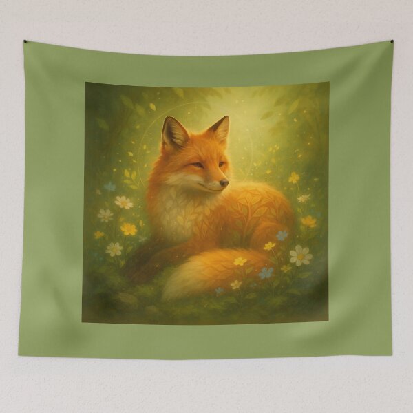 Item preview, Fox – Mother of the Meadows Spring Awakening Wildlife Art designed and sold by GeoWild Designs.