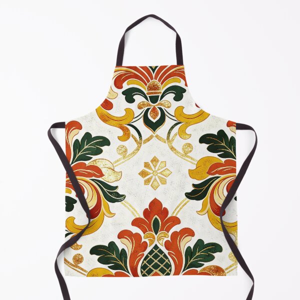 Item preview, Vintage Royal Damask Pattern - Red Green & Gold designed and sold by Hen-C-Art.
