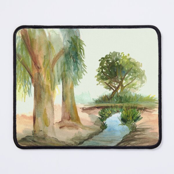 Item preview, Whispering Willows - Watercolor Landscape designed and sold by Watercolor art.