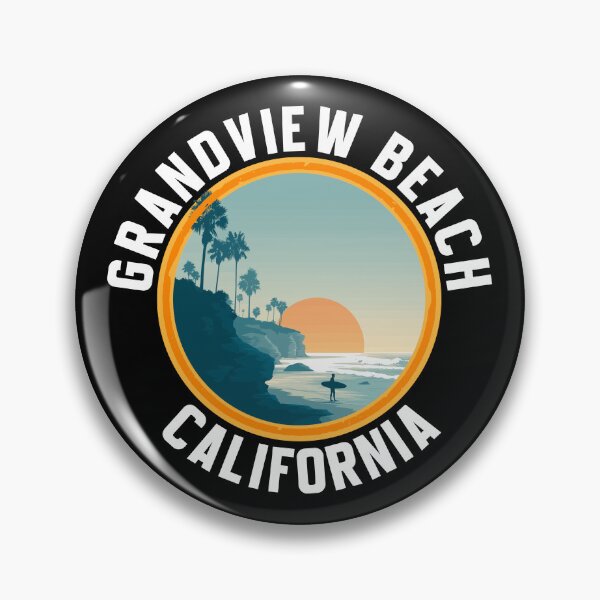 Item preview, Grandview Beach - California (with White Lettering) designed and sold by VelvetRoom.