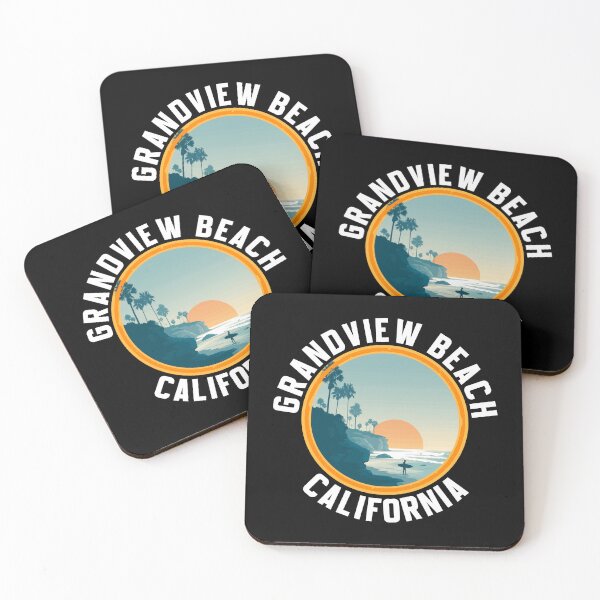 Item preview, Grandview Beach - California (with White Lettering) designed and sold by VelvetRoom.