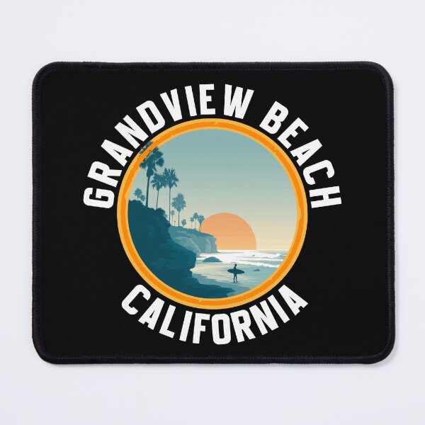 Item preview, Grandview Beach - California (with White Lettering) designed and sold by VelvetRoom.