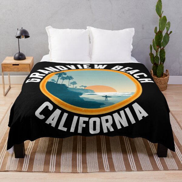 Item preview, Grandview Beach - California (with White Lettering) designed and sold by VelvetRoom.