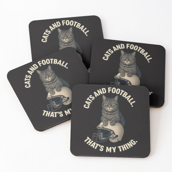Item preview, Cats & Football designed and sold by Cats and Other Things.