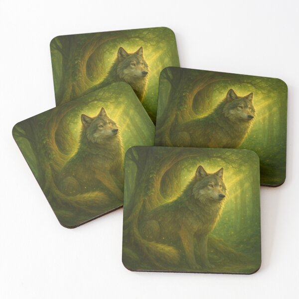 Item preview, Wolf – Roots of the Ancients Old Trees Wildlife Art designed and sold by GeoWild Designs.