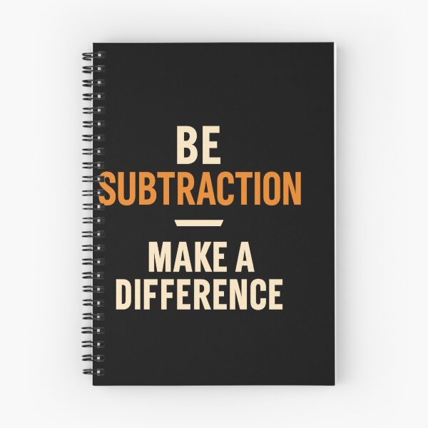 Item preview, Be subtraction ,make a difference designed and sold by IdealDo.