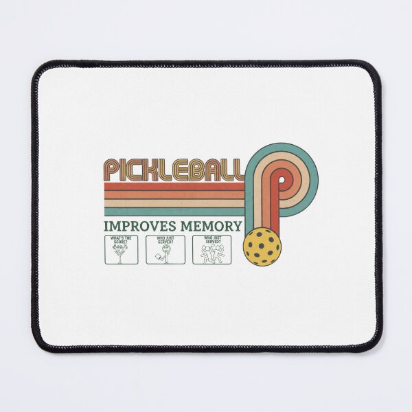 Item preview, Pickleball Improves Memory Retro Vintage Sports designed and sold by NaniLoom.