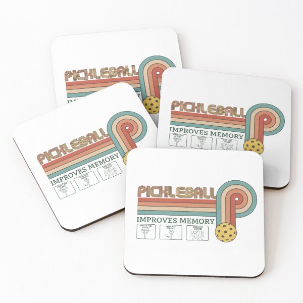 Item preview, Pickleball Improves Memory Retro Vintage Sports designed and sold by NaniLoom.