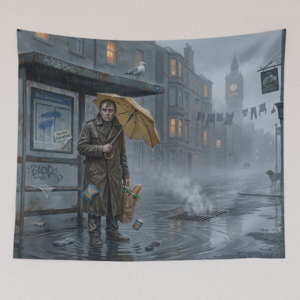 Artikelvorschau, Glasgow im Regen entworfen und verkauft von FAFCouture.