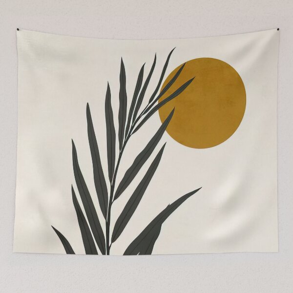Item preview, Minimalist Plant and Sun Design designed and sold by Artsaril.