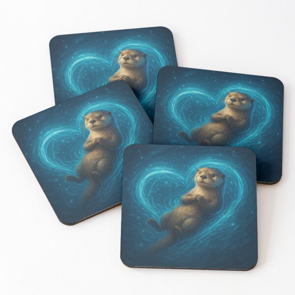 Item preview, Otter – Heart of the River Water Spirit Wildlife Art designed and sold by GeoWild Designs.