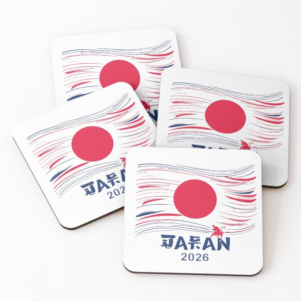 Item preview, 日本 2026 - スタイリッシュな日の丸と躍動感あふれるデザイン (Japan 2026 Art) designed and sold by printeGear.