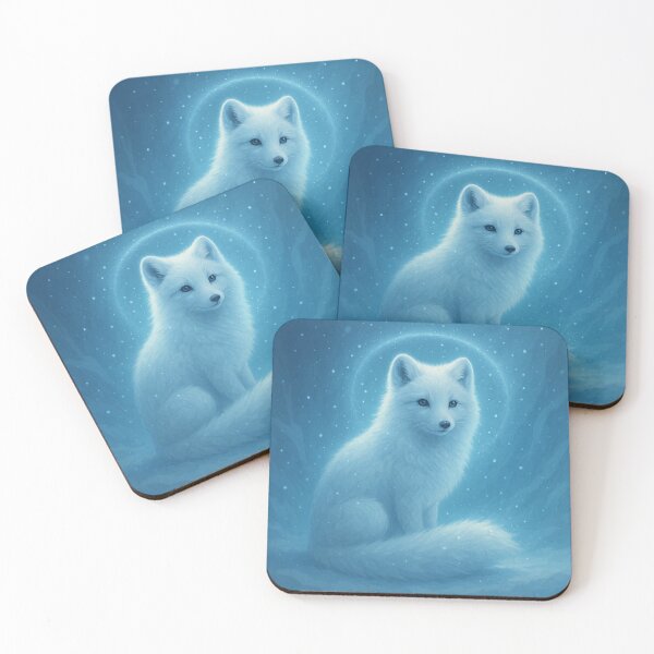 Item preview, Arctic Fox – Frost-Echo Halo Spirit Wildlife Art designed and sold by GeoWild Designs.