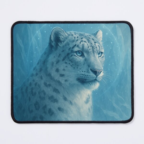 Item preview, Snow Leopard – Glacier Drift Halo Spirit Wildlife Art designed and sold by GeoWild Designs.