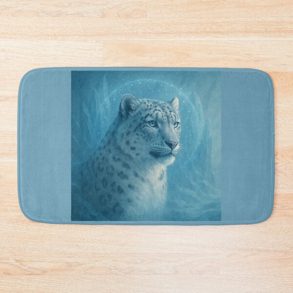 Item preview, Snow Leopard – Glacier Drift Halo Spirit Wildlife Art designed and sold by GeoWild Designs.