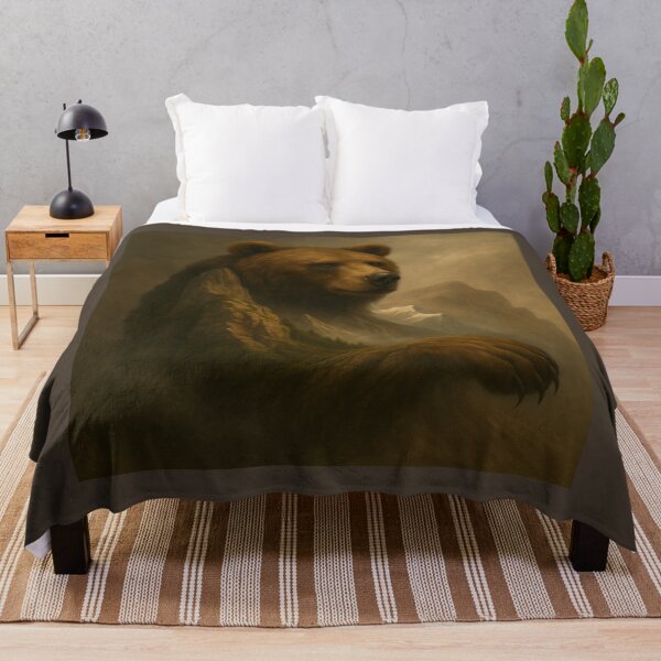 Item preview, Bear – Guardian of the Mountain Pass Wildlife Art designed and sold by GeoWild Designs.