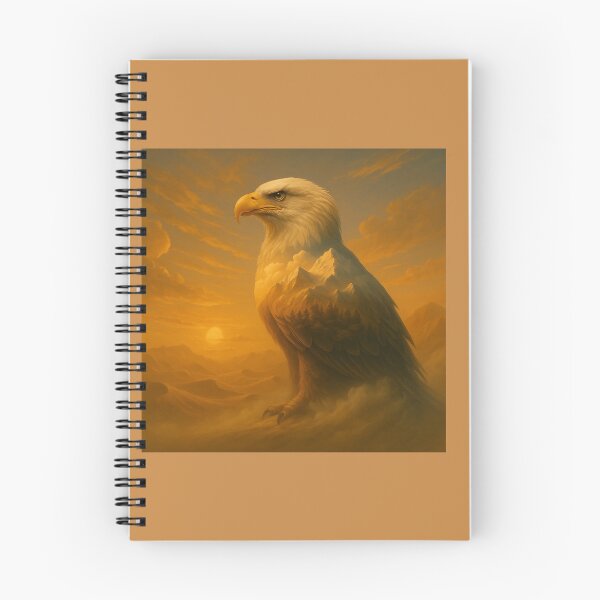 Item preview, Eagle – Skyforge Guardian Sunset Mountain Wildlife Art designed and sold by GeoWild Designs.