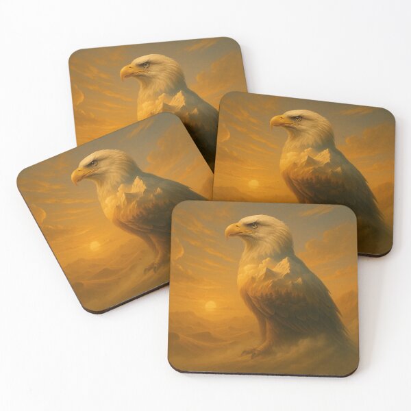 Item preview, Eagle – Skyforge Guardian Sunset Mountain Wildlife Art designed and sold by GeoWild Designs.