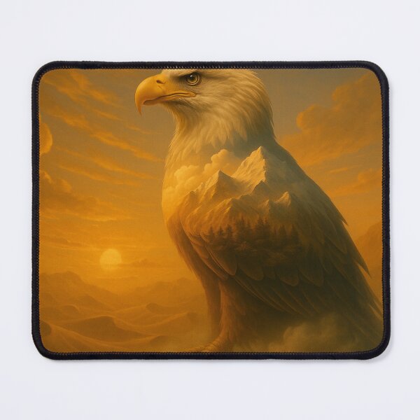 Item preview, Eagle – Skyforge Guardian Sunset Mountain Wildlife Art designed and sold by GeoWild Designs.