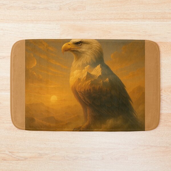 Item preview, Eagle – Skyforge Guardian Sunset Mountain Wildlife Art designed and sold by GeoWild Designs.