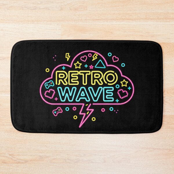 Item preview, Retro Wave Gamer Neon Lightning Storm designed and sold by GlobalBoom.