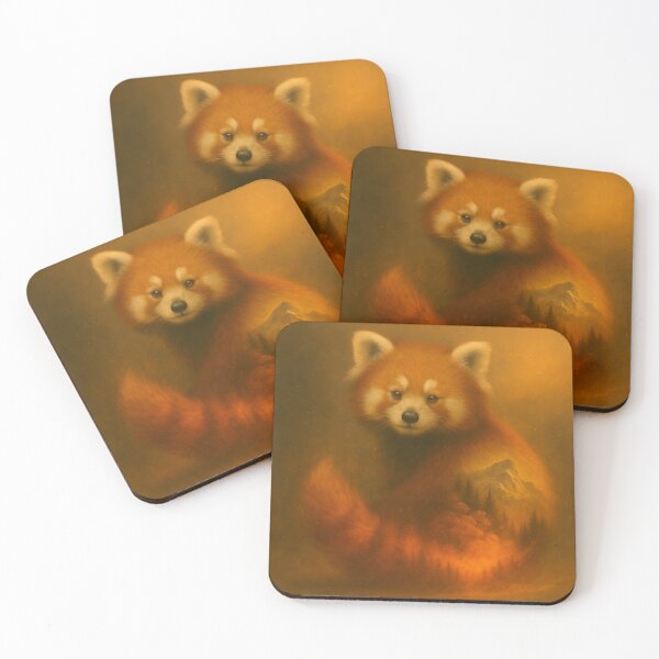 Item preview, Red Panda – Silent Titans Mountain Ember Spirit Wildlife Art designed and sold by GeoWild Designs.