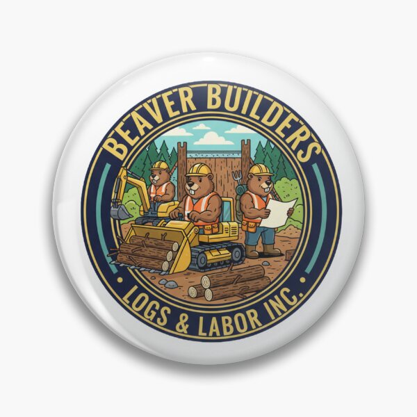 Item preview, Beaver Builders Vintage Logo Construction Team Art designed and sold by Dariusz.K.