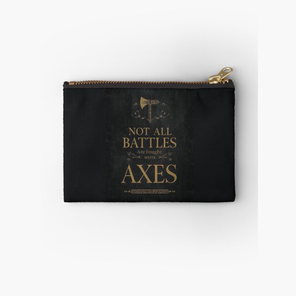 Item preview, Not All Battles Are Fought With Axes – Viking Quote Design designed and sold by Mythic Tide.