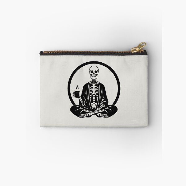 Item preview, Gothic Skeleton Morning – Cozy Dark Line Art designed and sold by Roberta Calabrese.