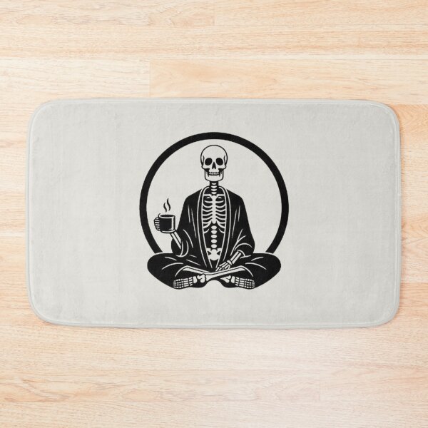 Item preview, Gothic Skeleton Morning – Cozy Dark Line Art designed and sold by Roberta Calabrese.