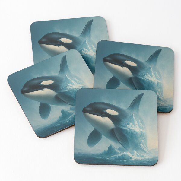 Item preview, Orca – Ocean Forge Glacier-Born Wildlife Art designed and sold by GeoWild Designs.