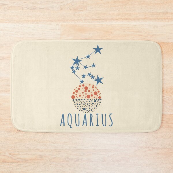Item preview, Minimalist Aquarius Zodiac Constellation Art designed and sold by capricedefille.